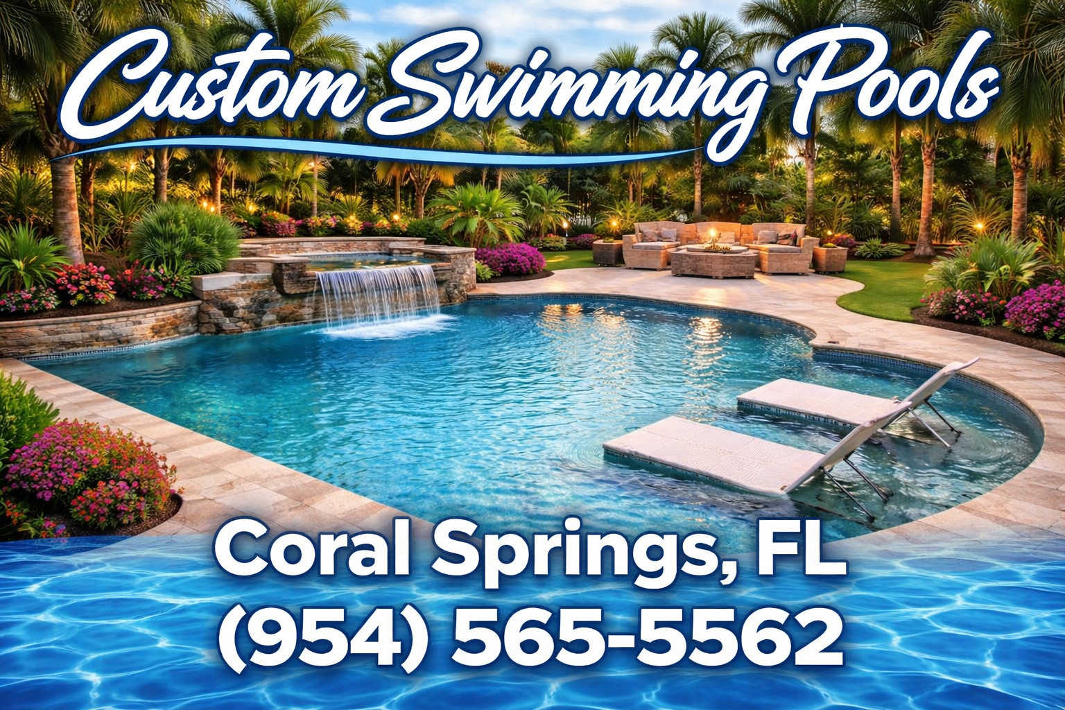 Custom Swimming Pools in Coral Springs