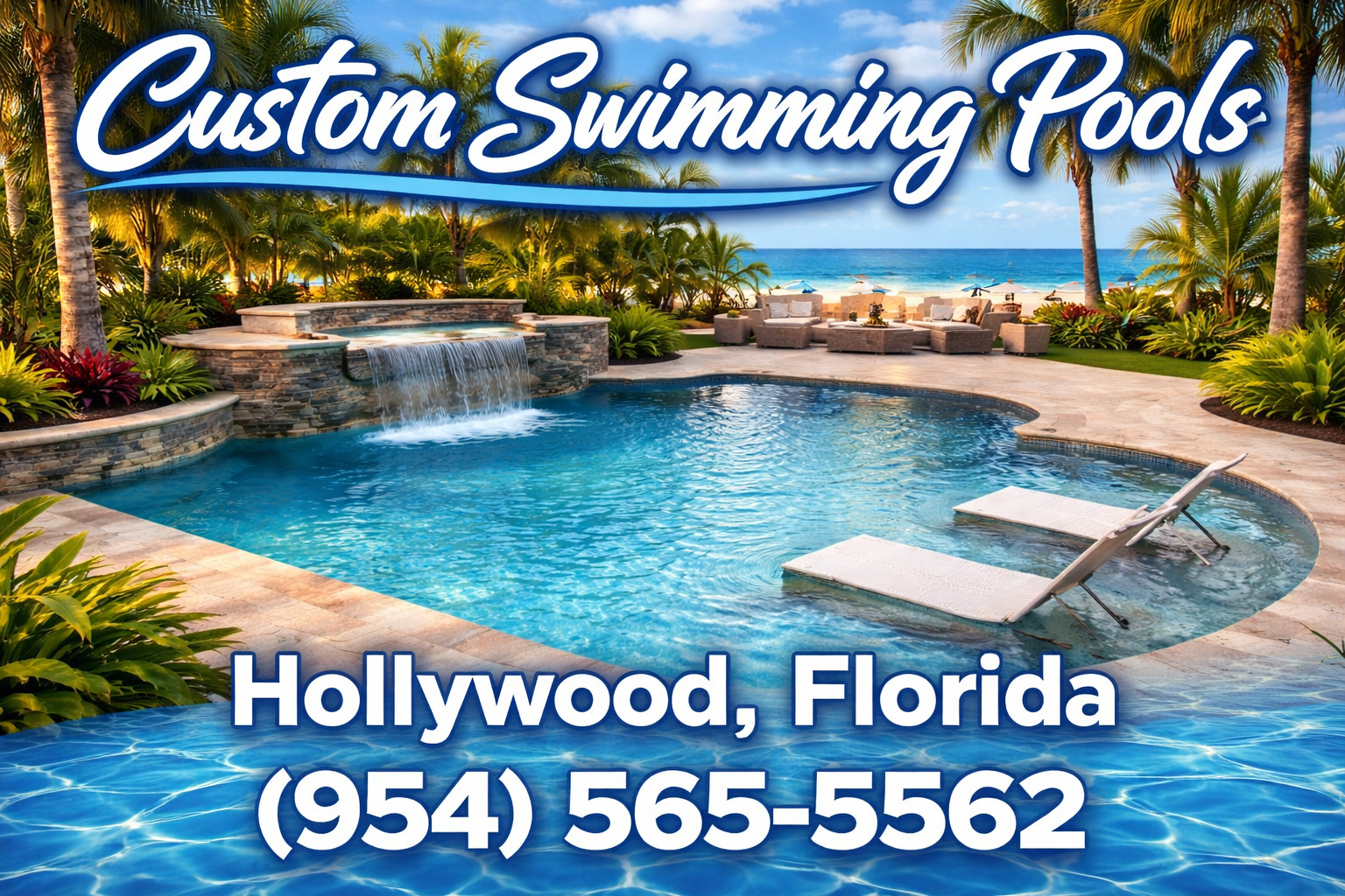 Custom Swimming Pools in Hollywood