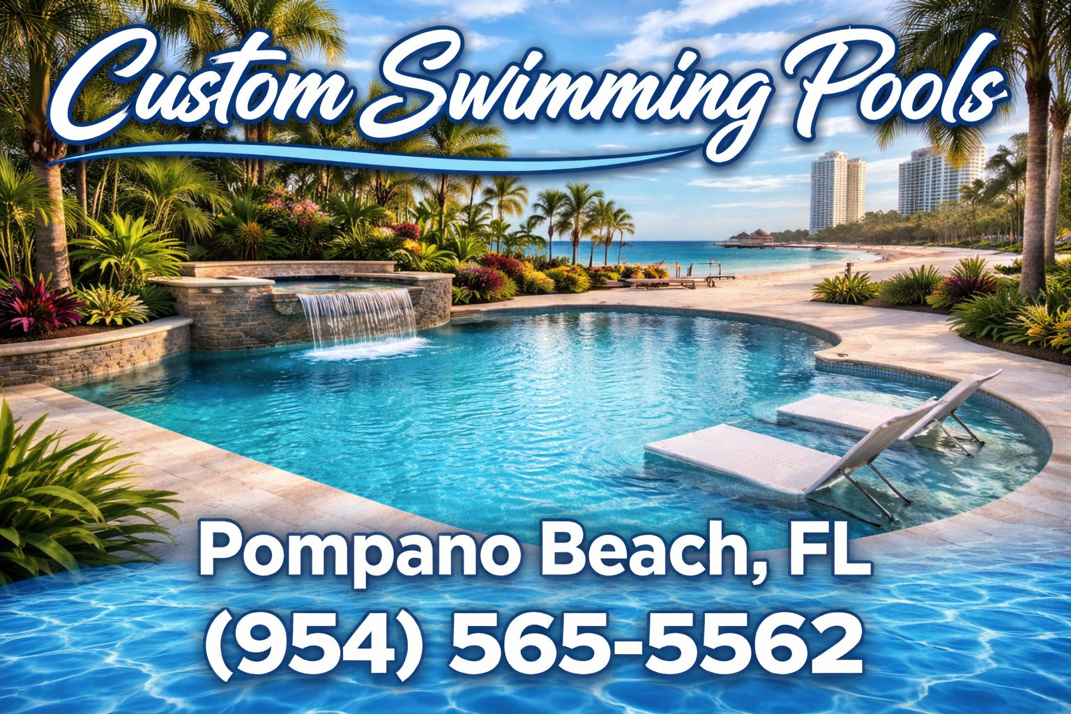 Custom Swimming Pools in Pompano Beach
