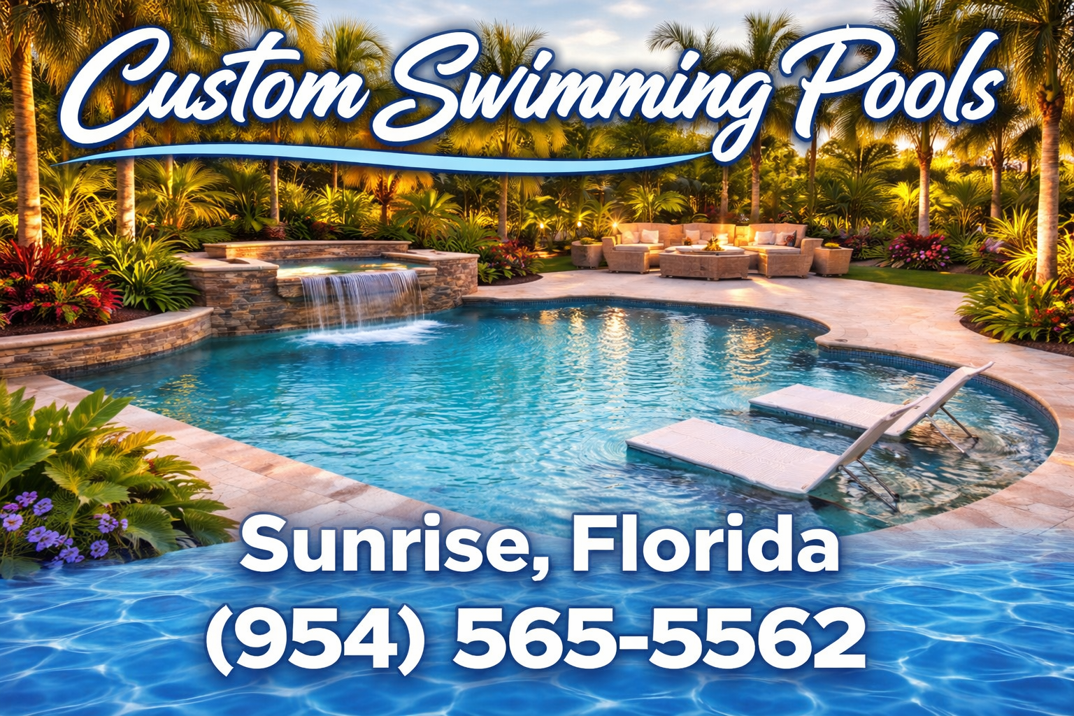 Custom Swimming Pools in Sunrise